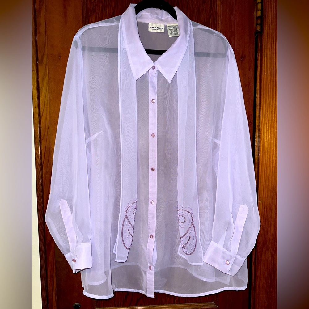 Sheer Button Down